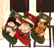 2021New Christmas Socken Geschenktüte Weihnachtsbaumdekoration Anhänger Weihnachtsgeschenkversorgungen Claus Socken